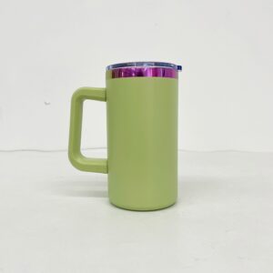 rainbow-plated-20oz-coffee-mugs-with-removable-plastic-handle-green