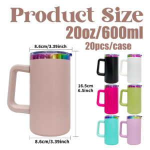 rainbow-plated-20oz-coffee-mugs-with-removable-plastic-handle