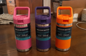 12oz Kids Yeti Style Water Bottles with Flip Straw Lids for Laser Engraving 25pcs photo review