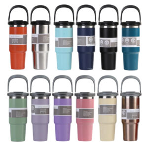 bulk-30oz-powder-coated-water-bottles-with-three-style-lids