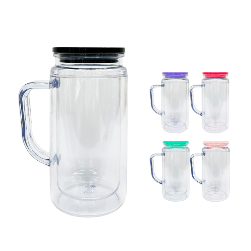 16/20oz-pre-drilled-snow-globe-plastic-mug-with-handle