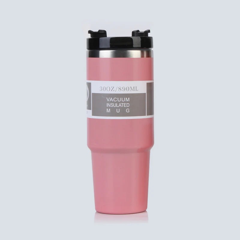 pink-bulk-30oz-powder-coated-water-bottles-with-three-style-lids
