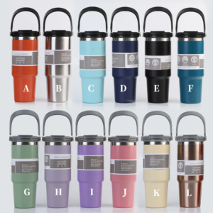 round-lids-of-bulk-30oz-powder-coated-water-bottles-with-three-style-lids
