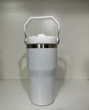 20oz Sublimation Blank Water Bottle with Colored Flip Top Portable Lid - White white-20oz-sublimation-blank-water-bottle-with-colored-flip-top-portable-lid