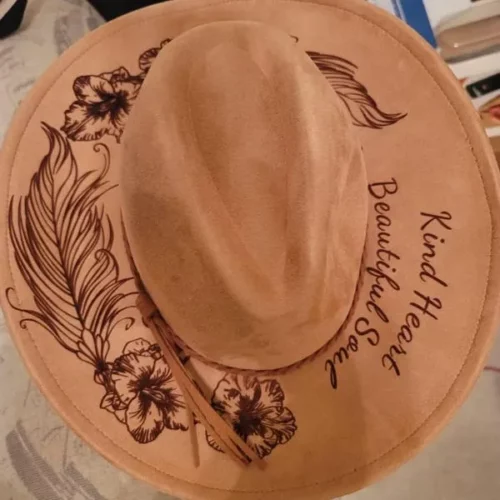 30pcs Handmade Custom Burned Hat Laser Engraving Hat photo review