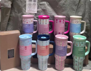 display-of-owala-dupe-40oz-tumbler-flower-crown-color-drop-freesip-water-bottle