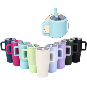 20oz 30oz Colored Powder Coated Travel Mug with Leak Proof Lids for Laser Engraving