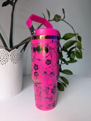 red-rose-30oz-gold-rainbow-plated-tumbler-with-portable-handle-real-shots-1