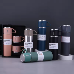 display-of-vacuum-flask-thermos-mug-gift-sets-insulated-water-bottle-with-3-lids