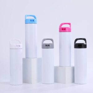 20oz-blank-sublimation-straight-tumblers-with-flip-straw-colored-lids-display-2