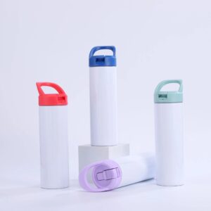 20oz-blank-sublimation-straight-tumblers-with-flip-straw-colored-lids-display-1