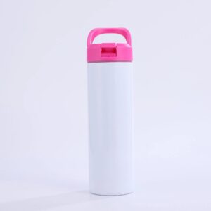 pink-20oz-blank-sublimation-straight-tumblers-with-flip-straw-colored-lids