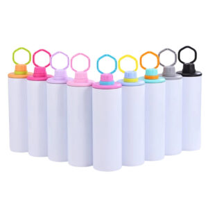 20oz-blank-sublimation-skinny-water-bottles-with-colorful-handle-lids