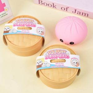 Squishy Dumpling Stress Ball Relief Squeezing Bun Toys - Pink pink-squishy-dumpling-stress-ball-relief-squeezing-bun-toys