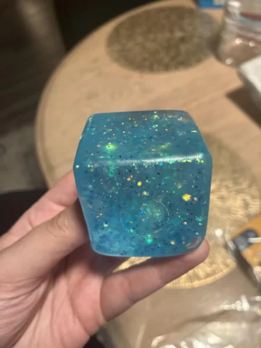 Glitter Squishy Ice Cube Fidget Toy Stress Relief 50pcs photo review