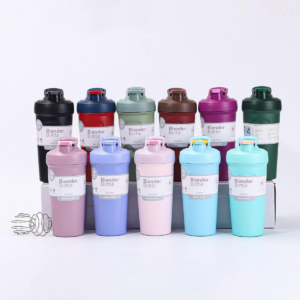 24oz Blender Shaker Bottle Stainless Steel Insulated Gym Water Bottle 25pcs