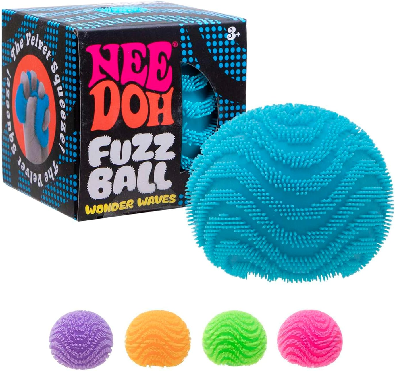 Slow-Rising Needoh Fuzzy Ball Squishy Stress Relief Toy