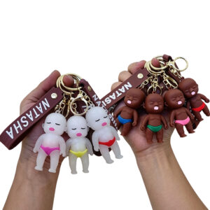 Squishy Natasha Baby Doll Keychain Plush Doll Toy