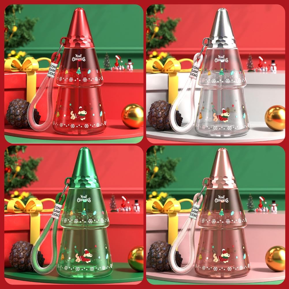 color-options-of-17oz-christmas-tree-plastic-water-cup-with-straw