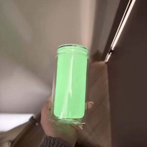 display-of-16oz-glow-in-the-dark-snow-globe-plastic-cup-with-lid