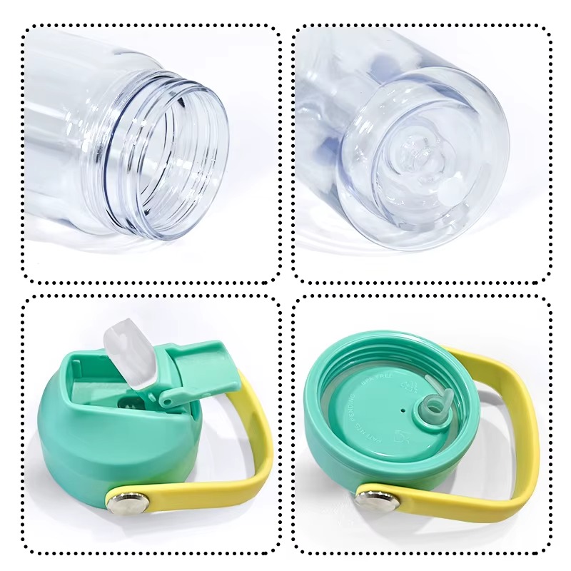 details-of-10oz-acrylic-plastic-snow-globe-cups-with-colored-portable-lid