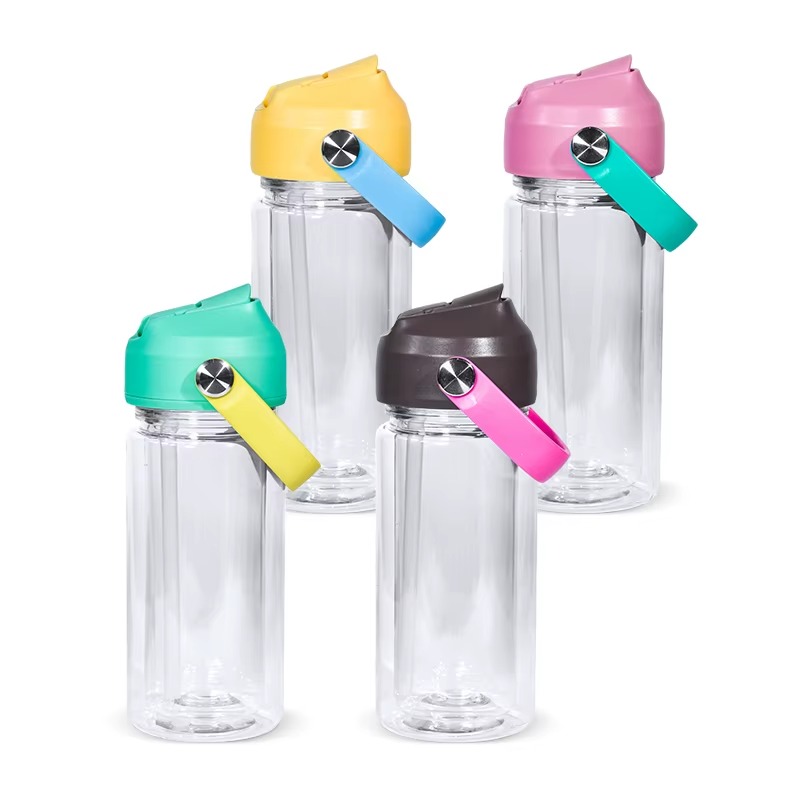 10oz-acrylic-plastic-snow-globe-cups-with-colored-portable-lid