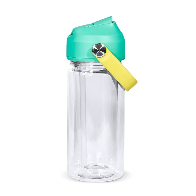 green-10oz-acrylic-plastic-snow-globe-cups-with-colored-portable-lid