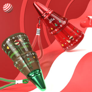 red-&-green-17oz-christmas-tree-plastic-water-cup-with-straw