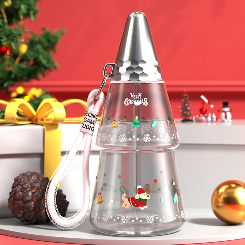 white-17oz-christmas-tree-plastic-water-cup-with-straw