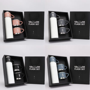 Heat Transfer Blank 500ml Stainless Steel with Three-Lid Bottle Set 24 packs