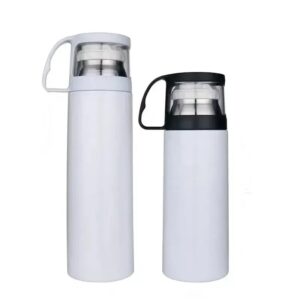 12oz 17oz Stainless Steel Thermos Insulated Coffee Mug with Handle Lid 50pcs