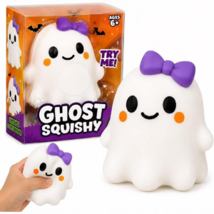 Halloween Ghost Squishy Sensory Toy Fidget With Bow