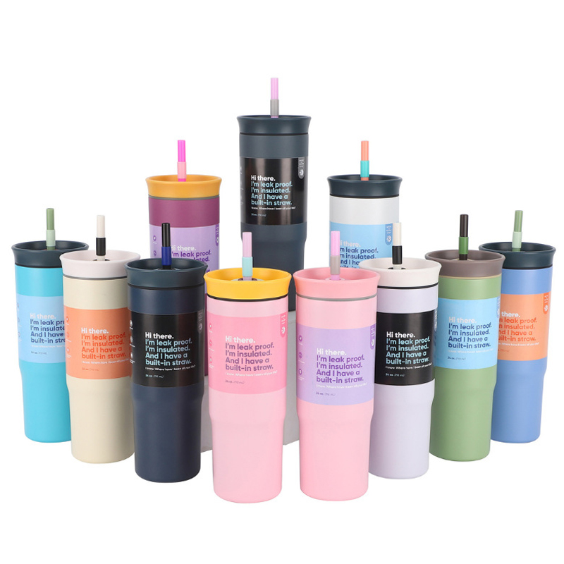 Owala 24oz Insulated Stainless Steel Water Bottle with Straw