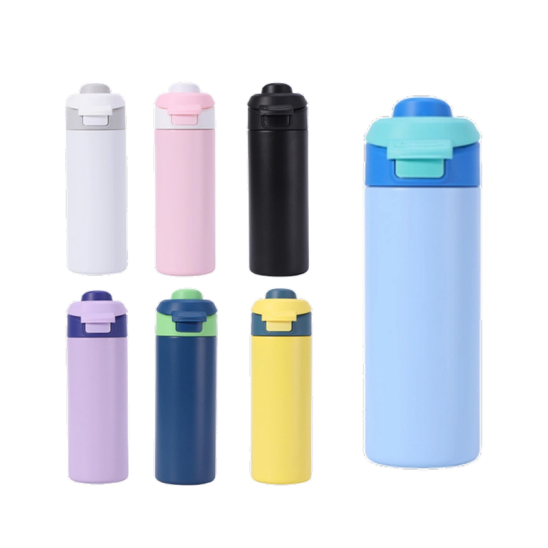 24oz Vacuum Insulated Sports Water Bottle with Portable Lids
