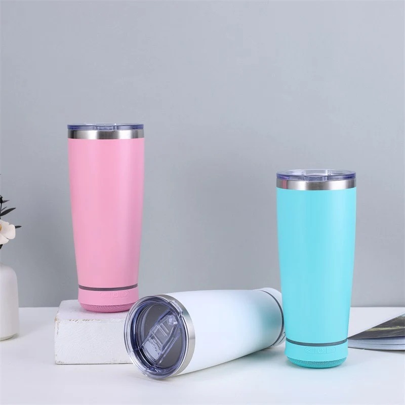 20oz Powder Coated Speaker Tumblers for Laser Engraved