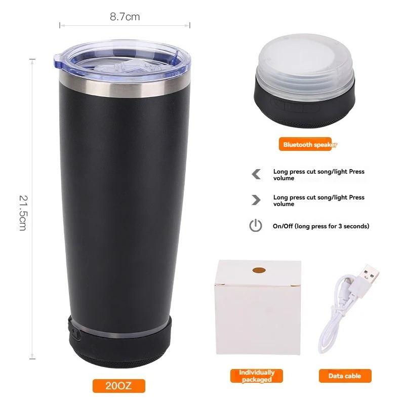 20oz Powder Coated Speaker Tumblers for Laser Engraved