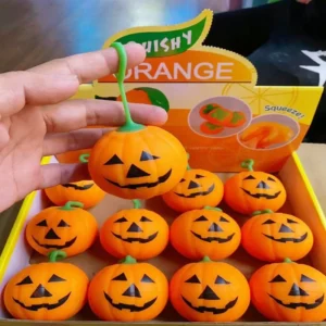 Halloween Lantern Pumpkin Squeeze Ball Squishy Stress Relief Fidget Toy
