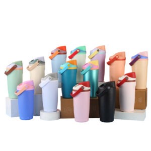 18oz Owala Dupe Water Bottle with Portable Handle Lid