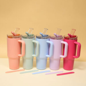20/30/40oz Insulated Stainless Steel Water Bottle with Flip Top Straw 20/30/40oz Insulated Stainless Steel Water Bottle with Flip Top Straw