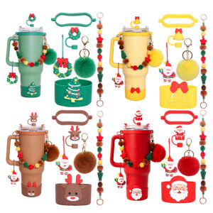 Christmas Stanley Tumbler With Straw & Accessory Set 2026 Christmas Stanley Tumbler With Straw & Accessory Set