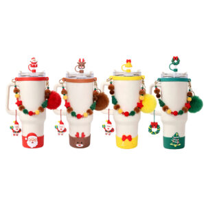 Christmas Stanley Tumbler With Straw & Accessory Set Christmas Stanley Tumbler With Straw & Accessory Set