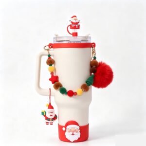 Christmas Stanley Tumbler With Straw & Accessory Set Christmas Stanley Tumbler With Straw & Accessory Set