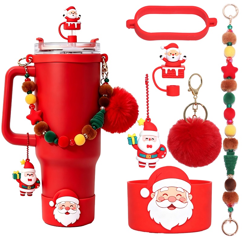 2026 Christmas Stanley Tumbler With Straw & Accessory Set