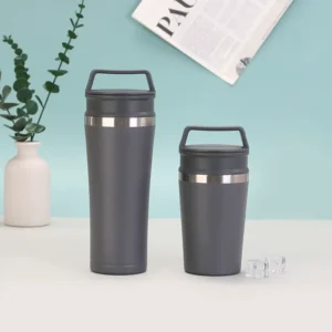 Stainless Steel Vacuum Coffee Mug in Bulk - Grey