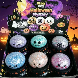 Halloween Ghost TPR Squishy Bun Stress Relief Toy
