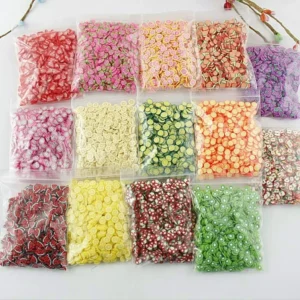 70 Bags Fruit Polymer Clay Slices for Crafts Art DIY Decoration Plastic Slime Filler